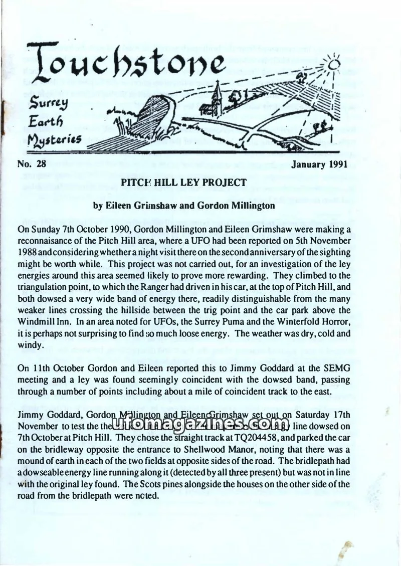 Cover of Surrey Earth Mysteries Group issue 28: Touchstone