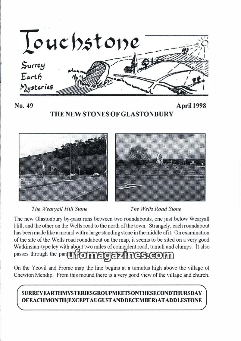 Cover of Surrey Earth Mysteries Group issue 49: Touchstone