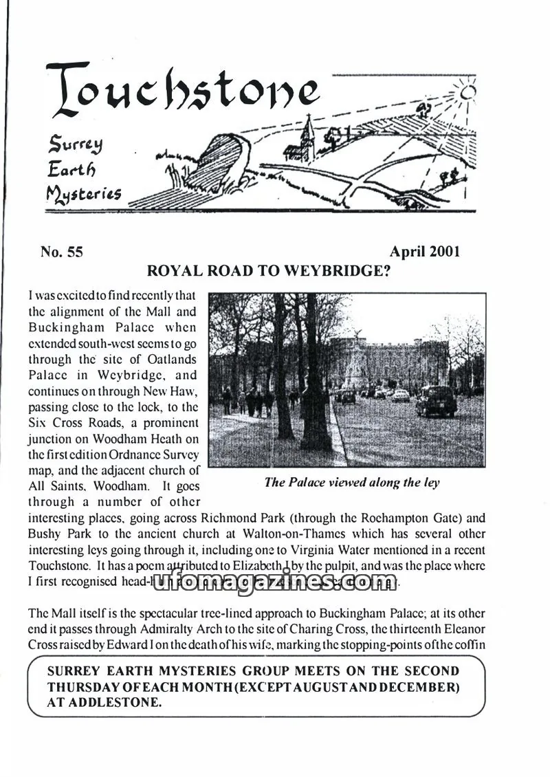 Cover of Surrey Earth Mysteries Group issue 55: Touchstone
