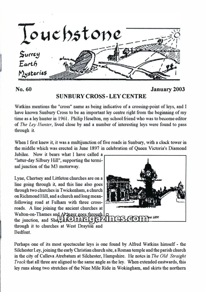 Cover of Surrey Earth Mysteries Group issue No. 60: Touchstone