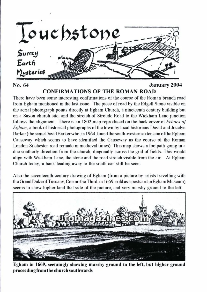 Cover of Surrey Earth Mysteries Group issue No. 64: Touchstone
