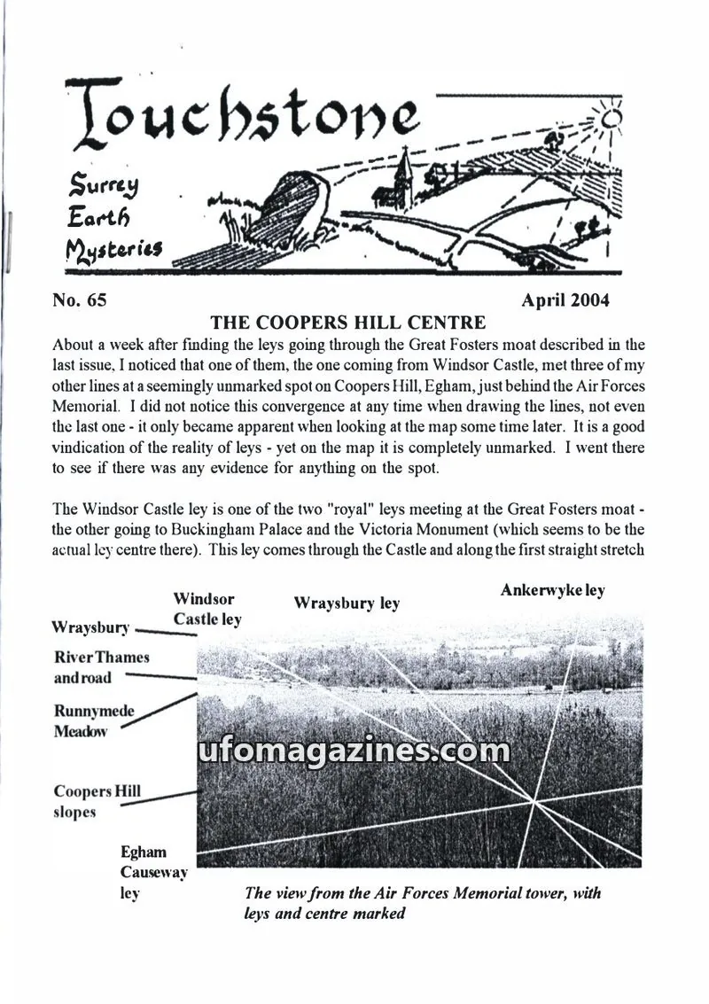 Cover of Surrey Earth Mysteries Group issue 65: Touchstone