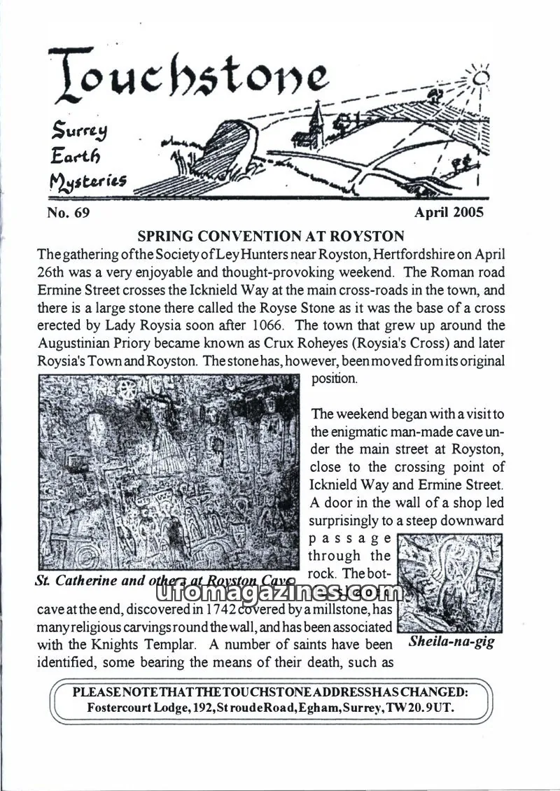 Cover of Surrey Earth Mysteries Group issue No. 69: Touchstone