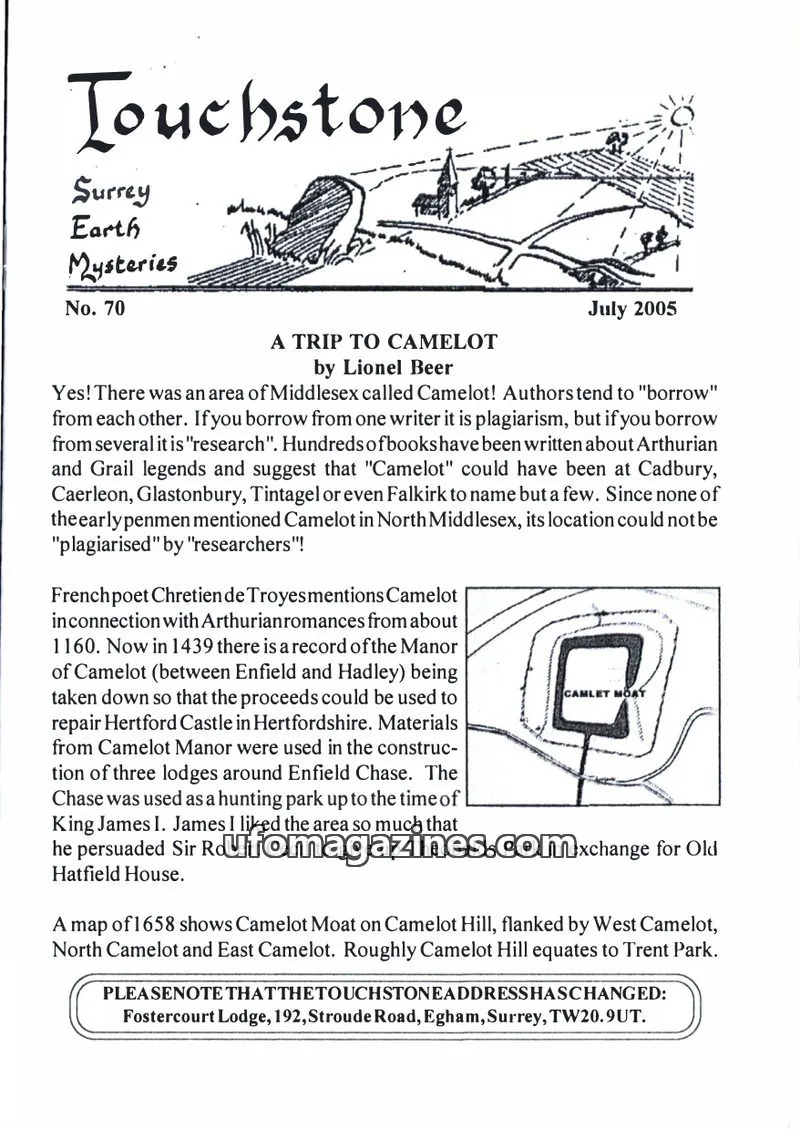 Cover of Surrey Earth Mysteries Group issue 70: Touchstone