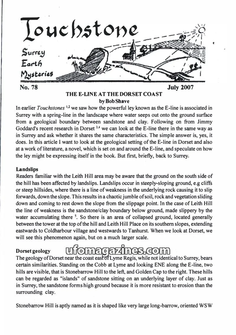 Cover of Surrey Earth Mysteries Group issue 78: Touchstone