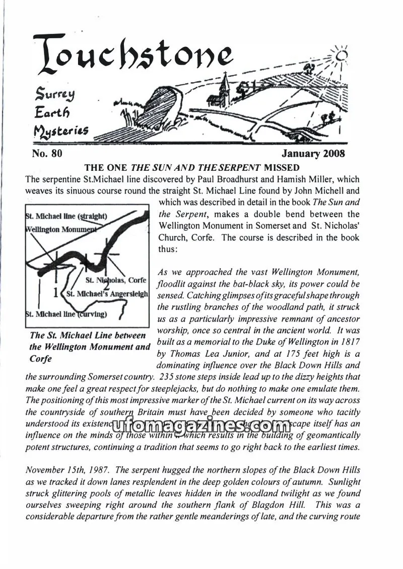 Cover of Surrey Earth Mysteries Group issue No. 80: Touchstone