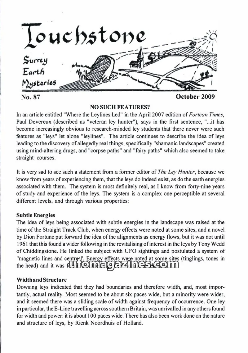 Cover of Surrey Earth Mysteries Group issue 87: Touchstone