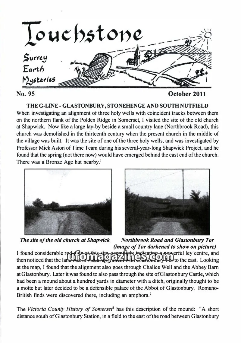 Cover of Surrey Earth Mysteries Group issue 95: Touchstone