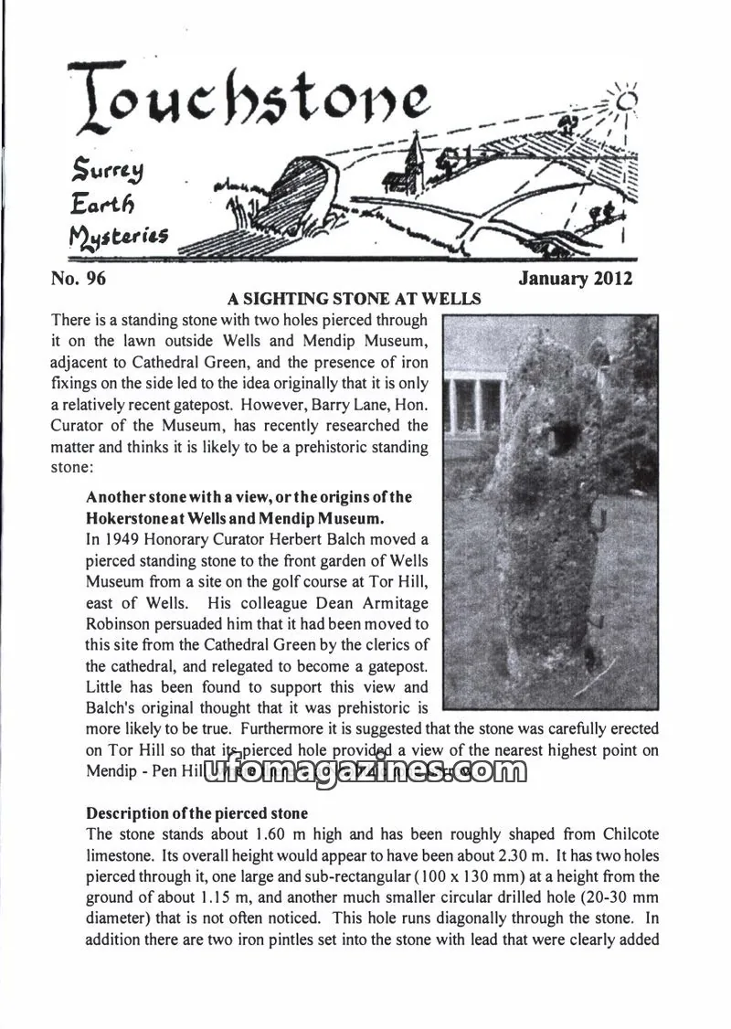 Cover of Surrey Earth Mysteries Group issue 96: Touchstone