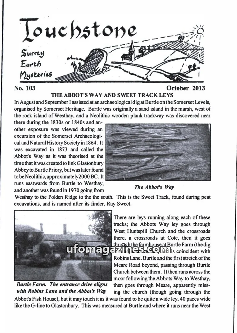 Cover of Surrey Earth Mysteries Group issue 103: Touchstone