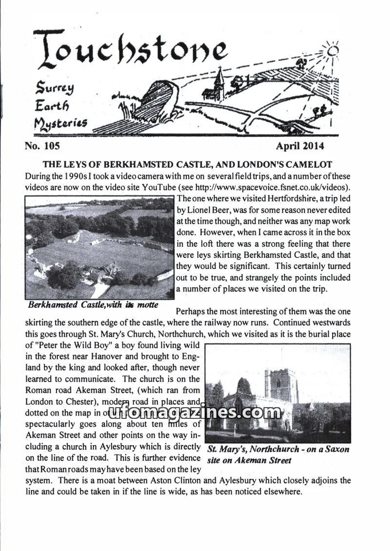 Cover of Surrey Earth Mysteries Group issue 105: Touchstone