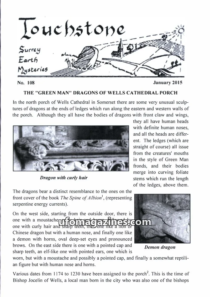 Cover of Surrey Earth Mysteries Group issue 108: Touchstone