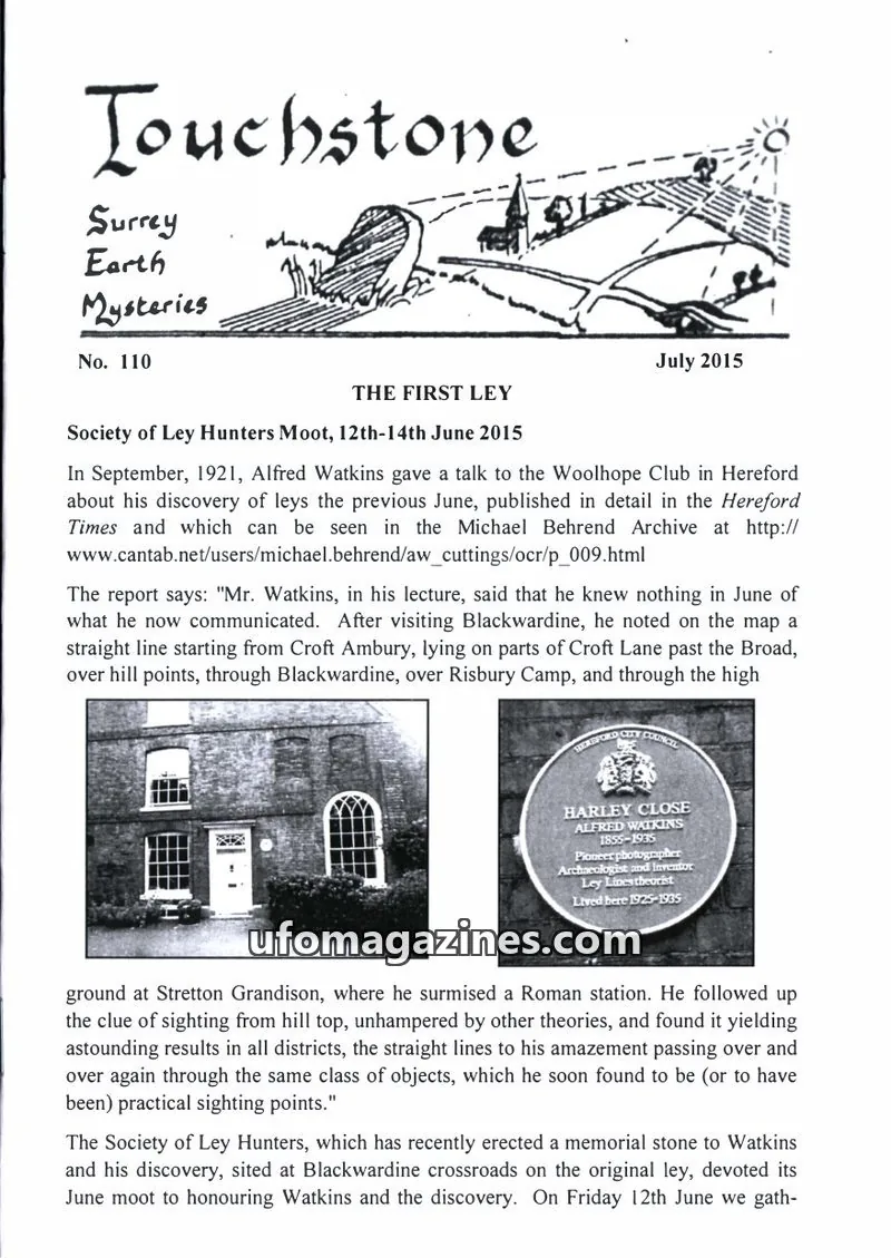 Cover of Surrey Earth Mysteries Group issue 110: Touchstone