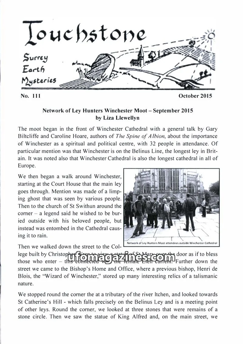 Cover of Surrey Earth Mysteries Group issue No. 111: Touchstone