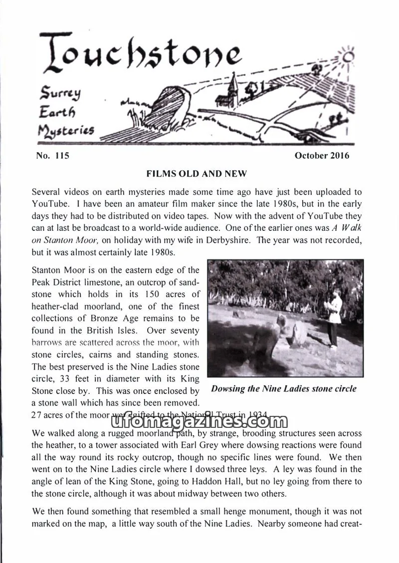 Cover of Surrey Earth Mysteries Group issue 115: Touchstone