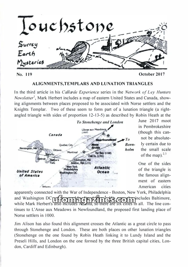 Cover of Surrey Earth Mysteries Group issue No. 119: Touchstone
