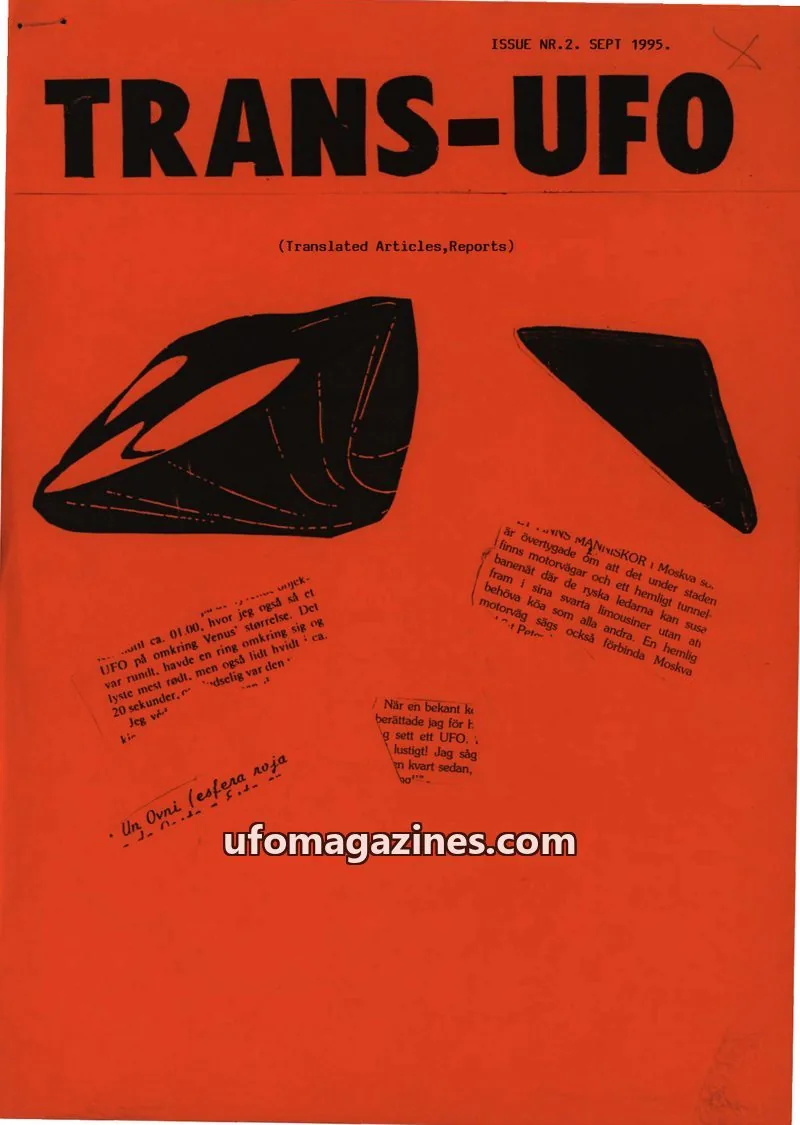 Cover of Trans-UFO (Eileen Fletcher) issue NR.2: TRANS-UFO