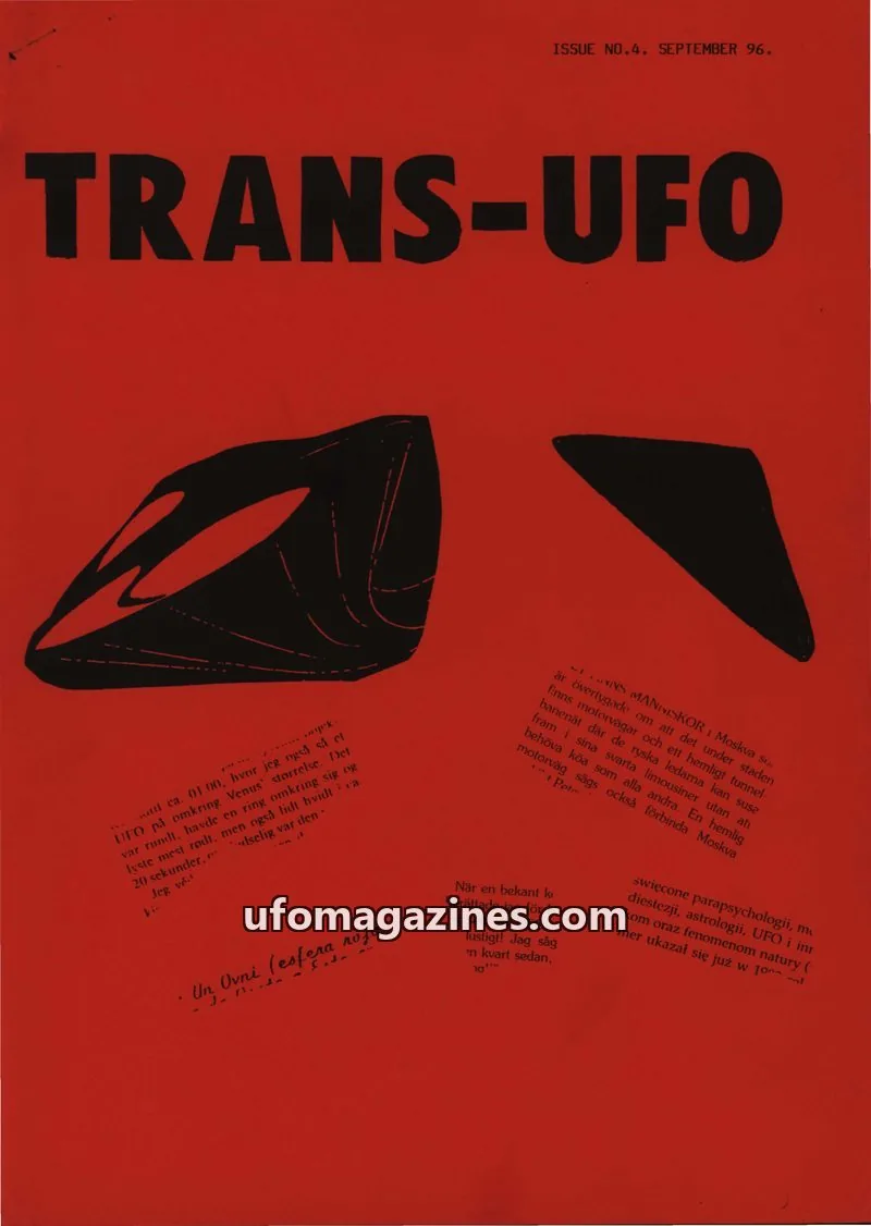 Cover of SUFORA issue NO.4: TRANS-UFO
