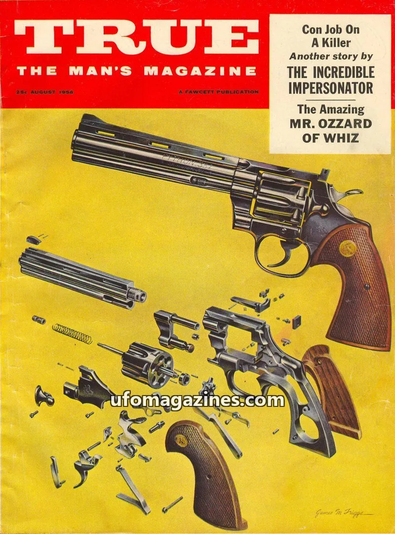 Cover of True issue AUGUST: TRUE THE MAN'S MAGAZINE