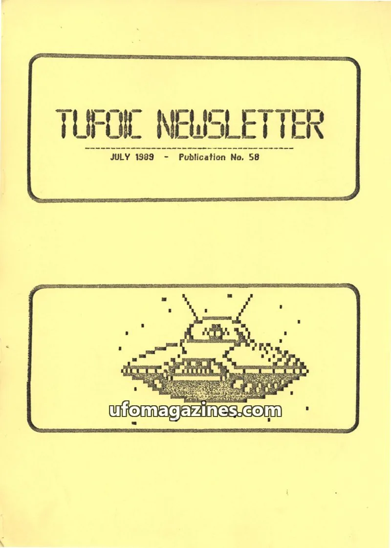 Cover of TUFOIC issue 58: TUFOIC NEWSLETTER