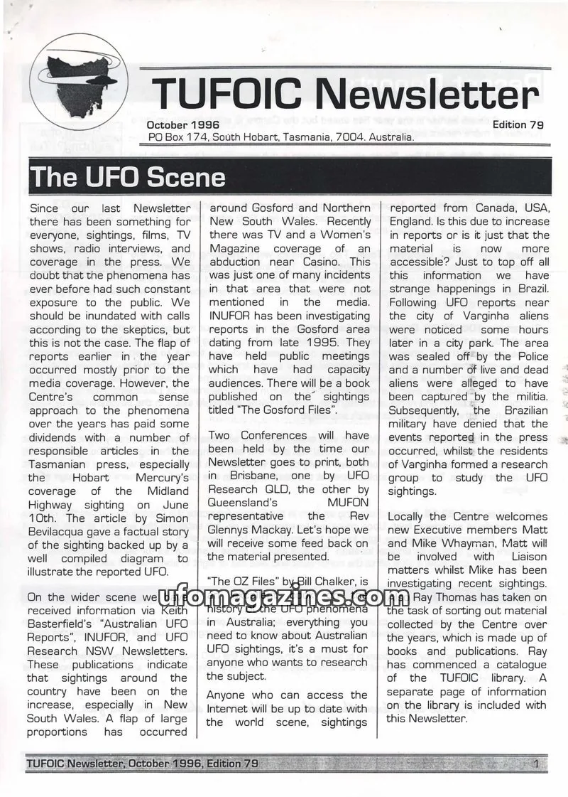 Cover of TUFOIC issue Edition 79: TUFOIC Newsletter