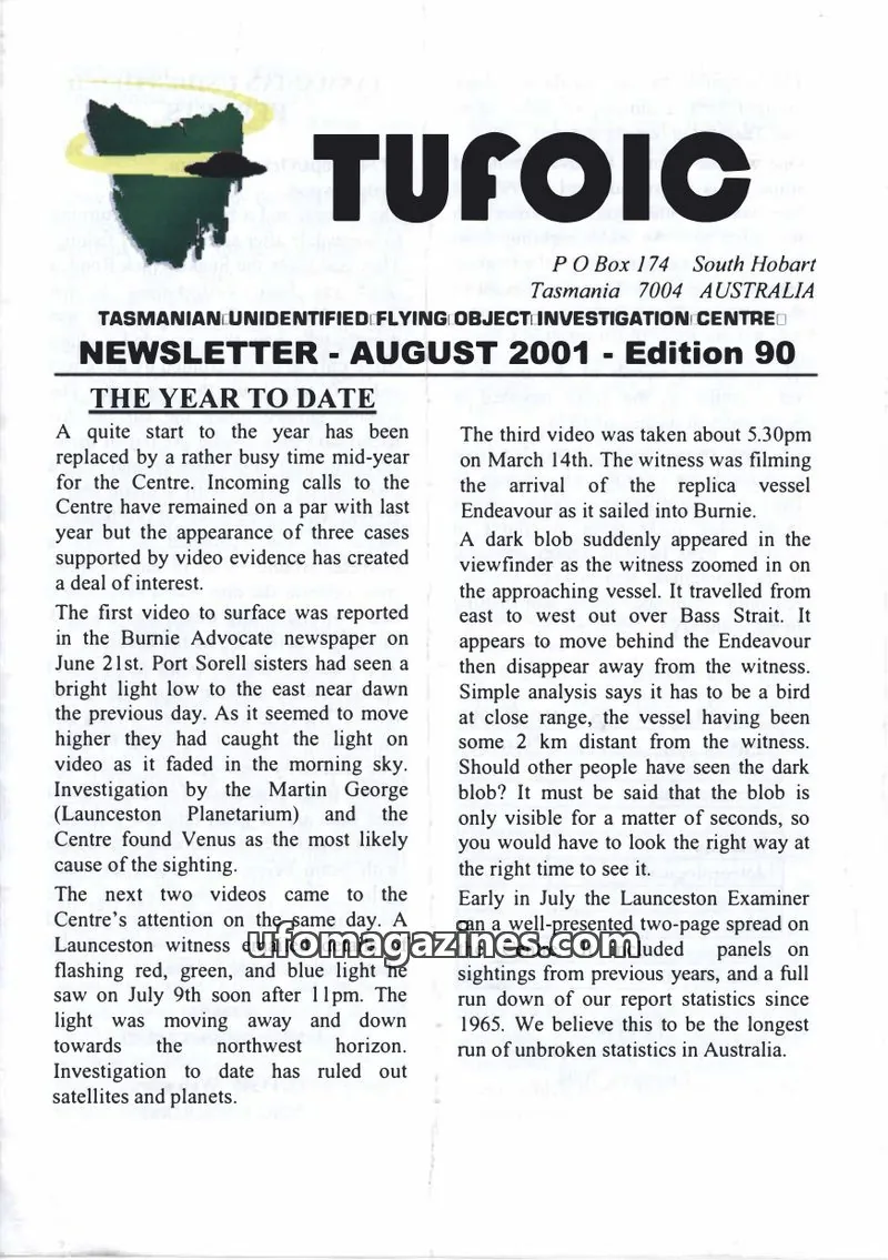 Cover of TUFOIC Newsletter issue Edition 90: TUFOIC