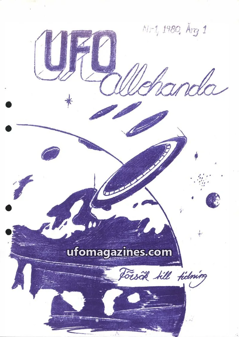 Cover of UFO Allehanda issue Nr 1: UFO Allehanda