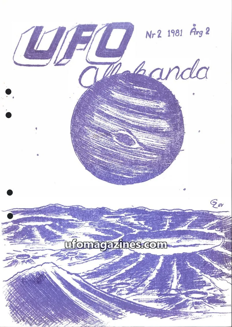 Cover of UFO Allehanda issue Nr 2: UFO-Ahanda