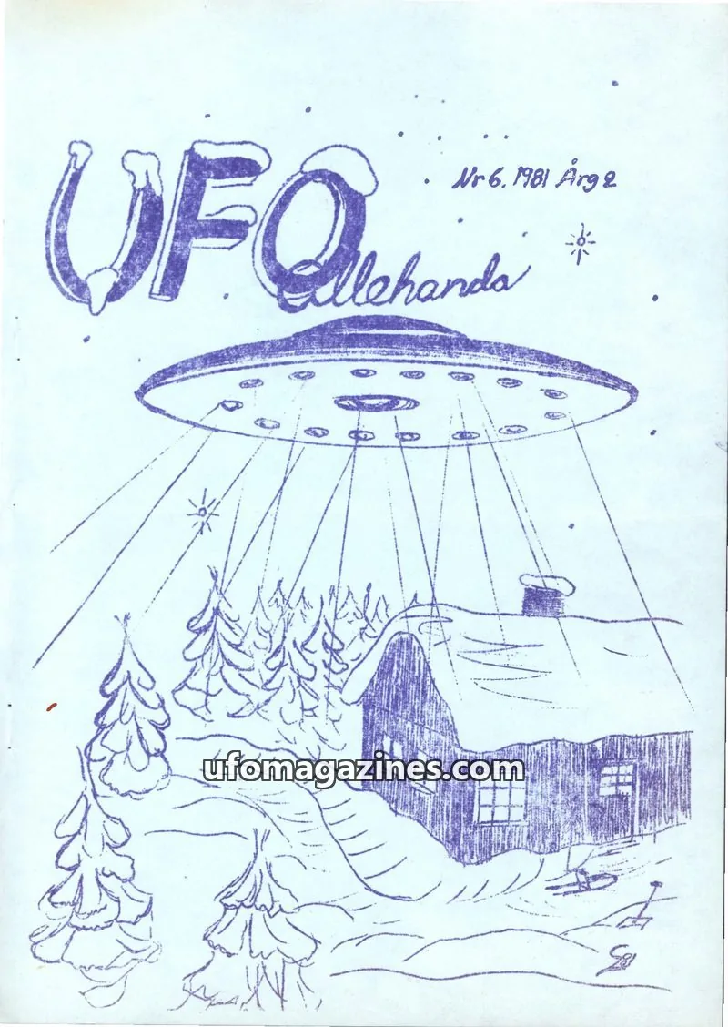 Cover of UFO Allehanda issue Nr. 6: UFO Allehanda