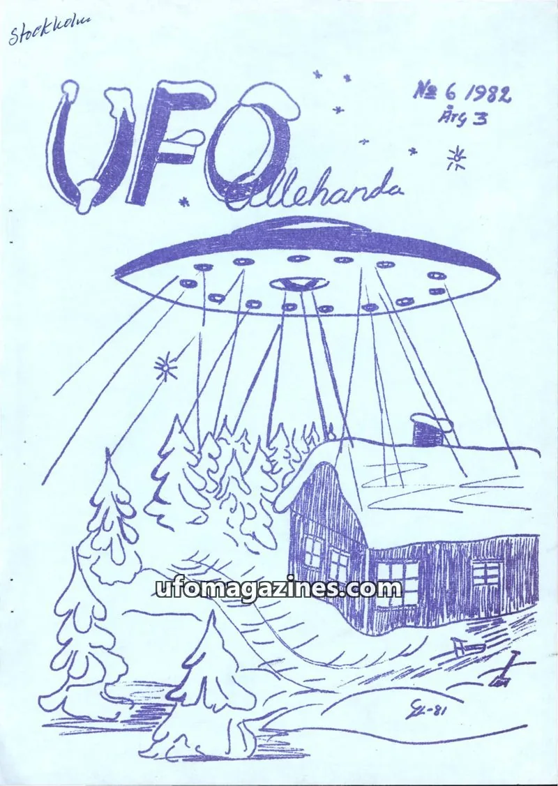 Cover of UFO Allehanda issue 6: UFO-Allehanda