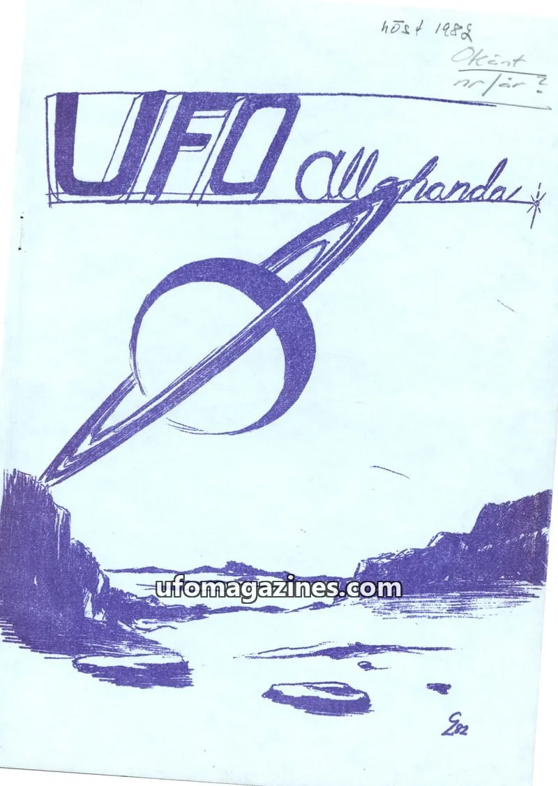 Cover of UFO Allehanda issue Höst 1982: UFO Allehanda