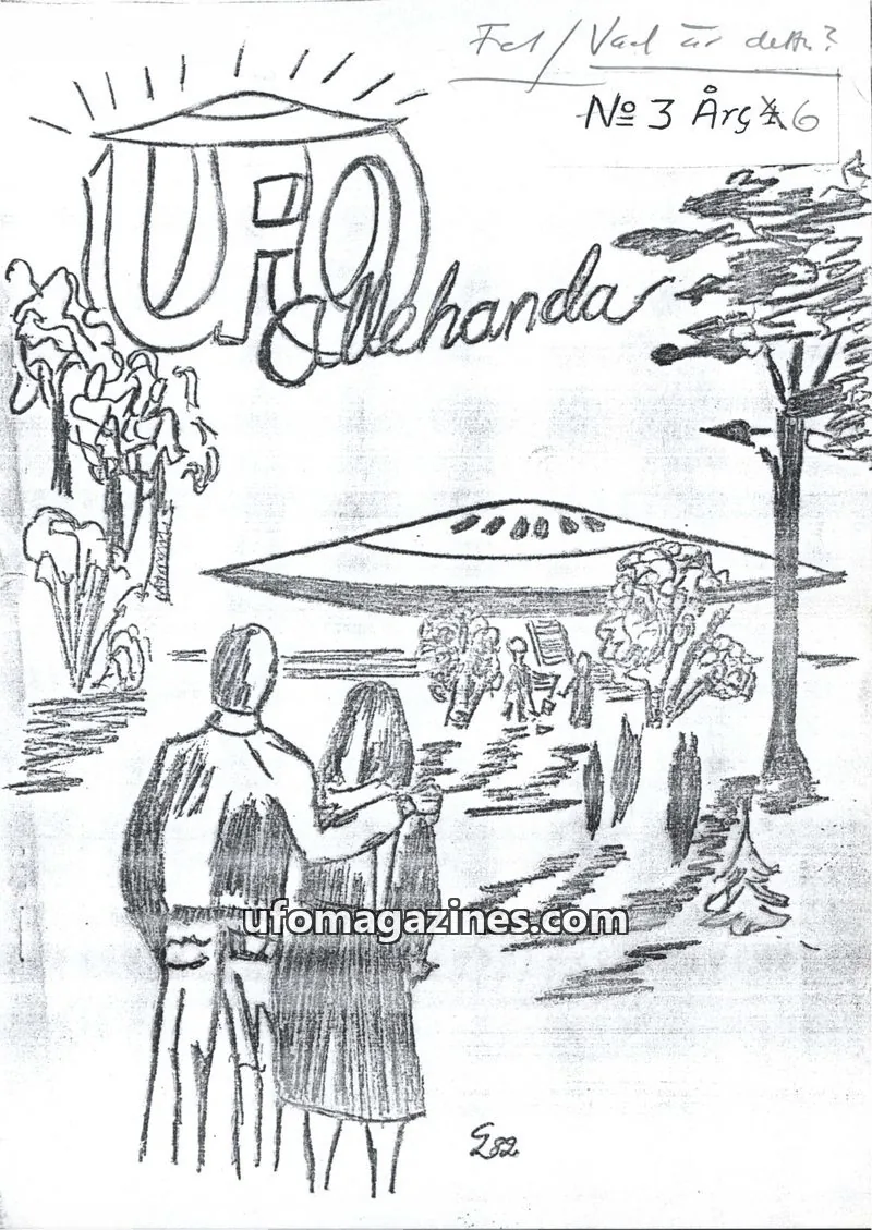 Cover of UFO Allehanda issue 3: UFO Allehanda