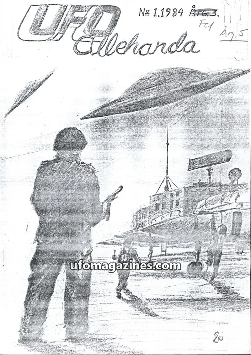 Cover of UFO Allehanda issue 1: UFO Ellehanda