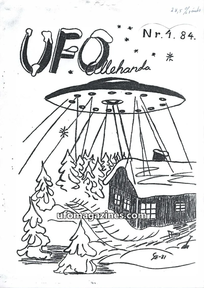 Cover of UFO Allehanda issue 4.84: UFO-feber