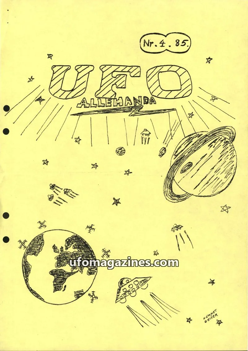 Cover of UFO Allehanda issue Nr. 4: UFO Allehanda