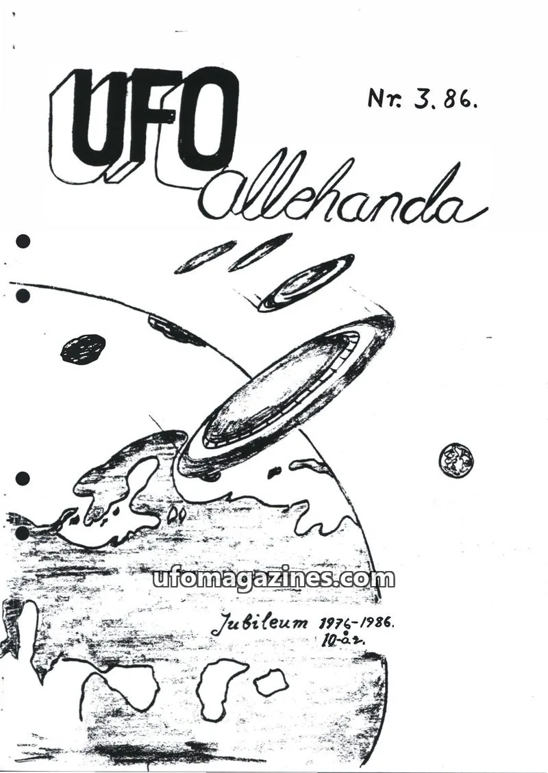 Cover of UFO Allehanda issue 3.86: UFO Allehanda