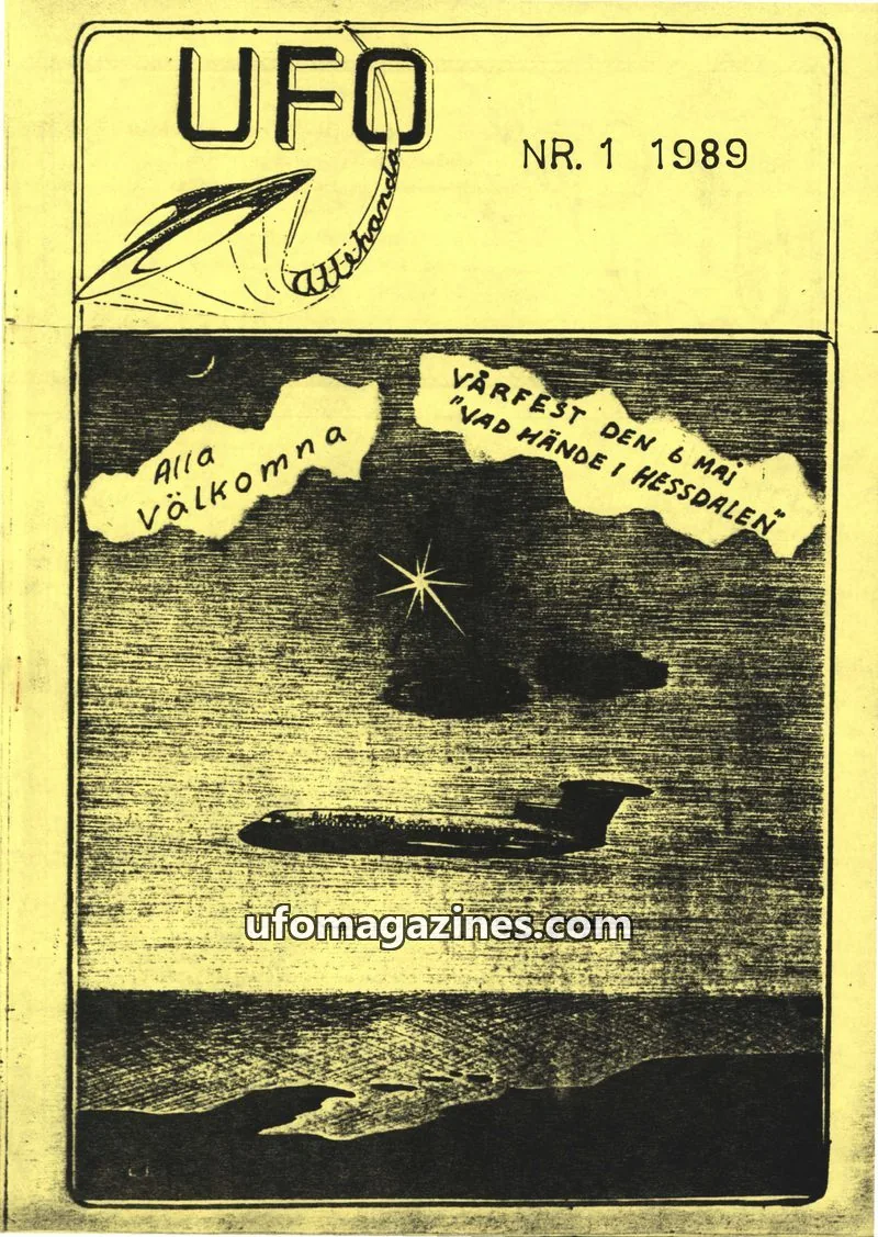 Cover of UFO Allehanda issue NR. 1: UFO
