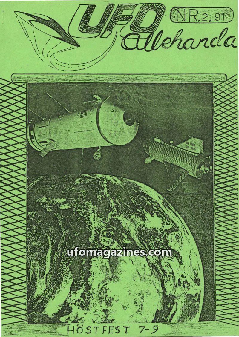 Cover of UFO Allehanda issue NR.2.91: UFO-ALLEHANDA