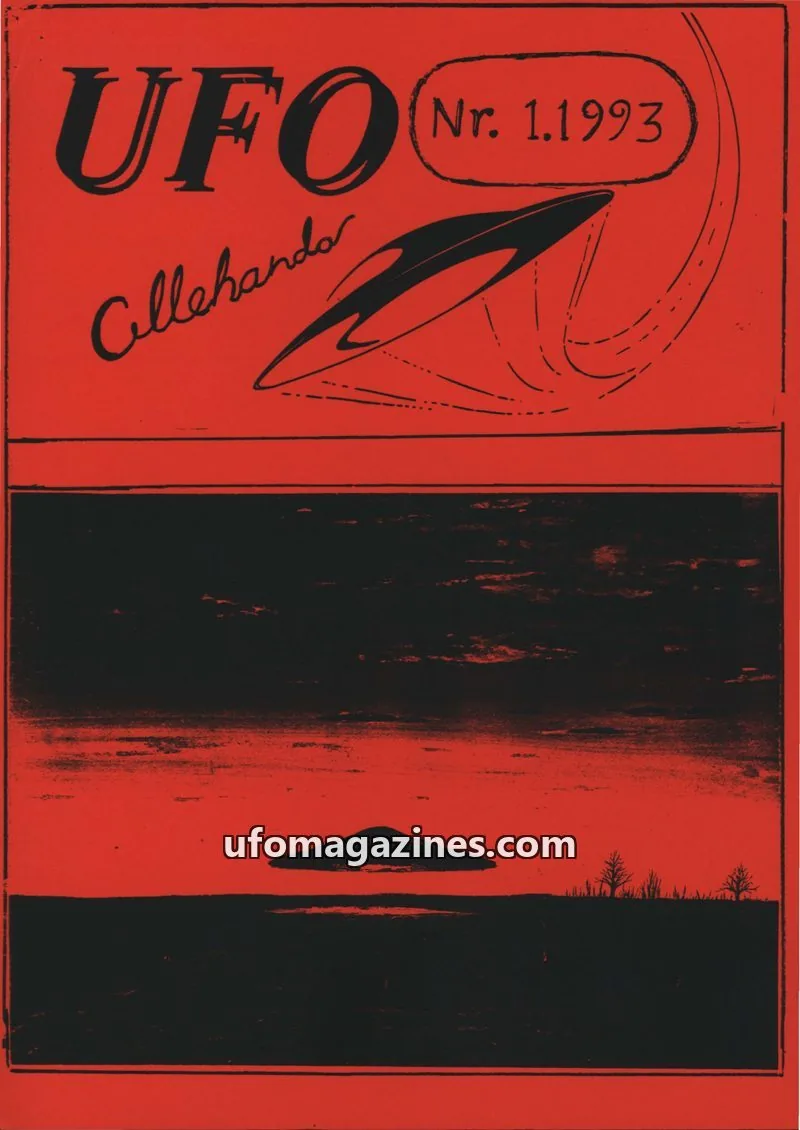 Cover of UFO Allehanda issue 1.1993: UFO-Allehanda