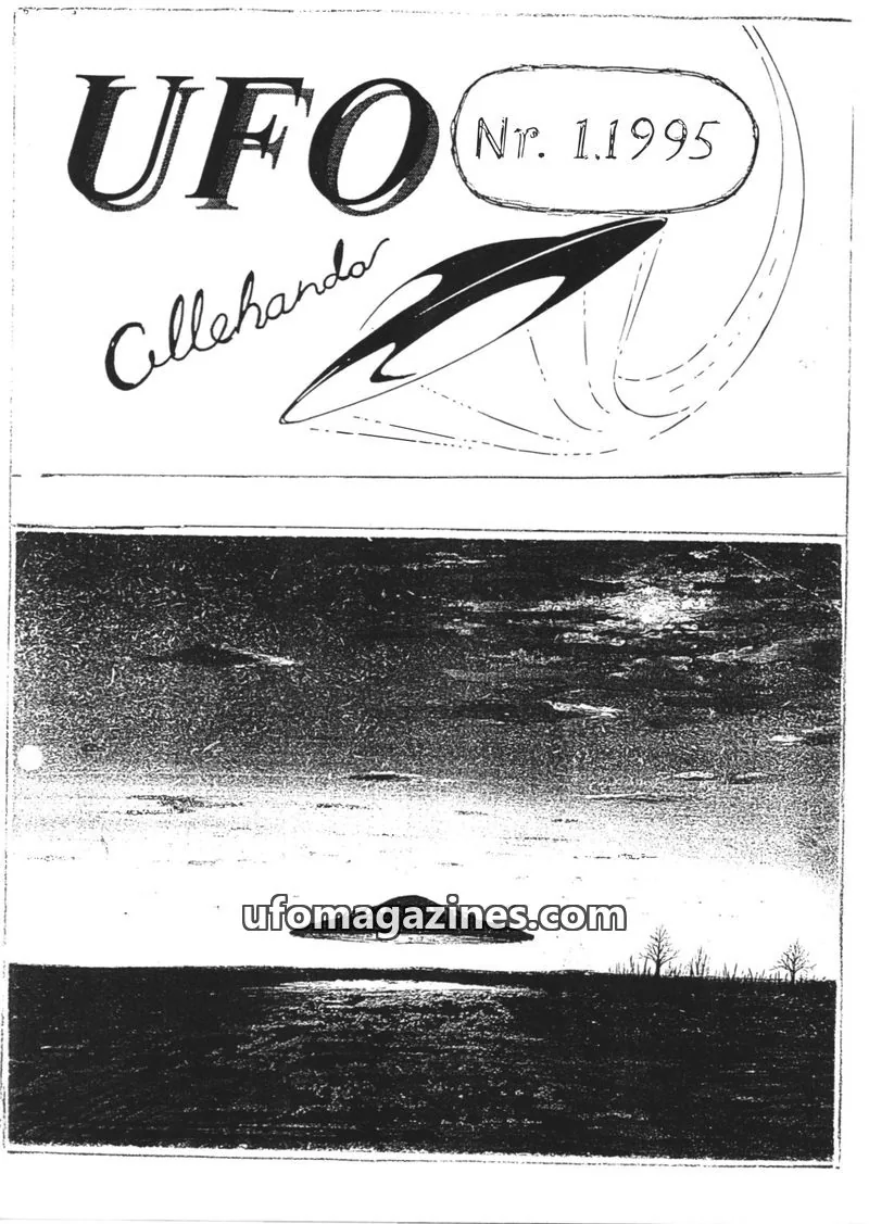 Cover of UFO Allehanda issue 1.1995: UFO-Allehanda