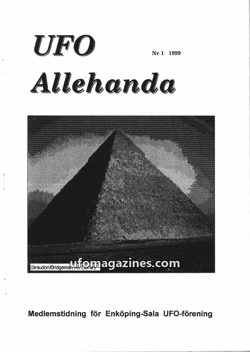 Cover of UFO Allehanda issue 1: UFO Allehanda