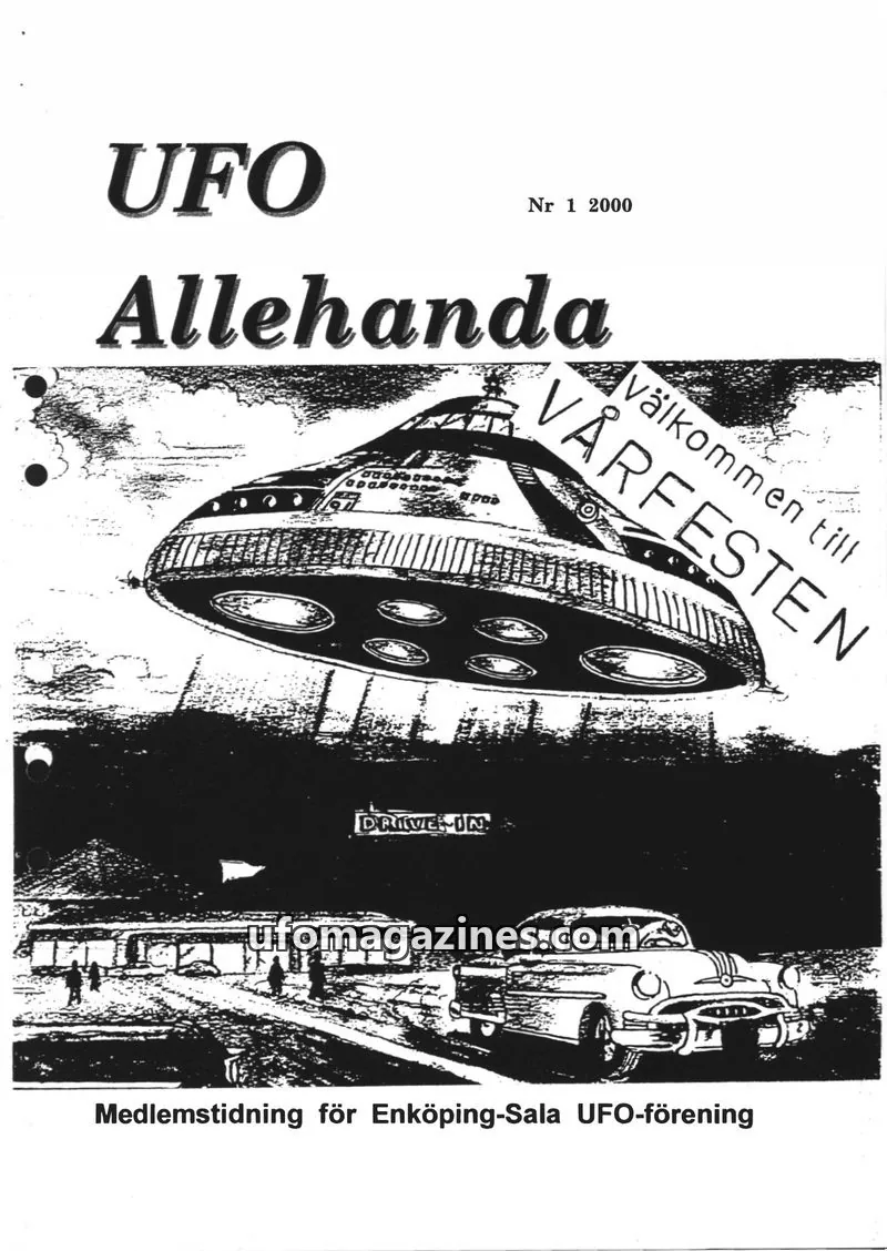 Cover of UFO Allehanda issue 1: UFO Allehanda