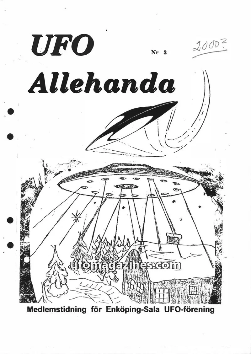 Cover of UFO Allehanda issue 3: UFO Allehanda