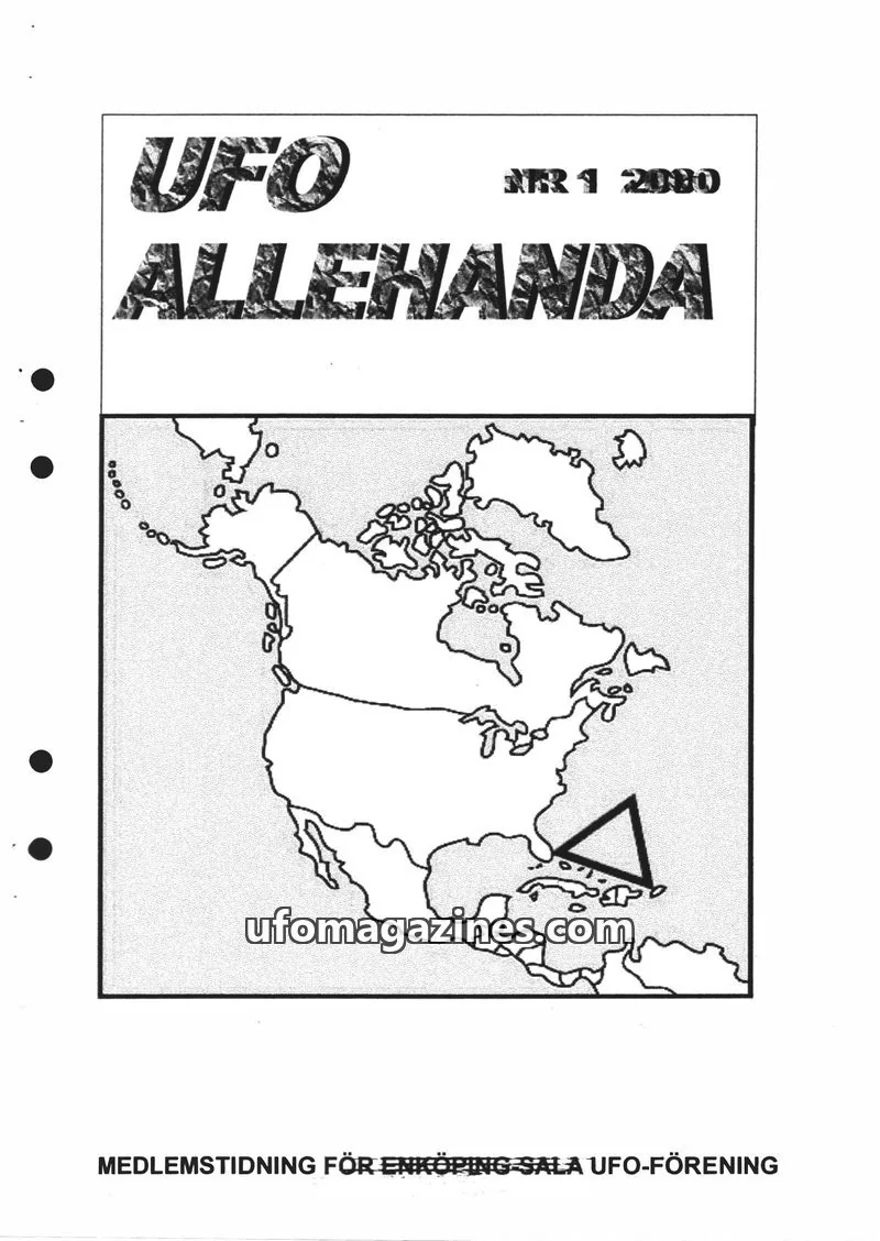 Cover of UFO Allehanda issue 1 2000: UFO ALLEHANDA