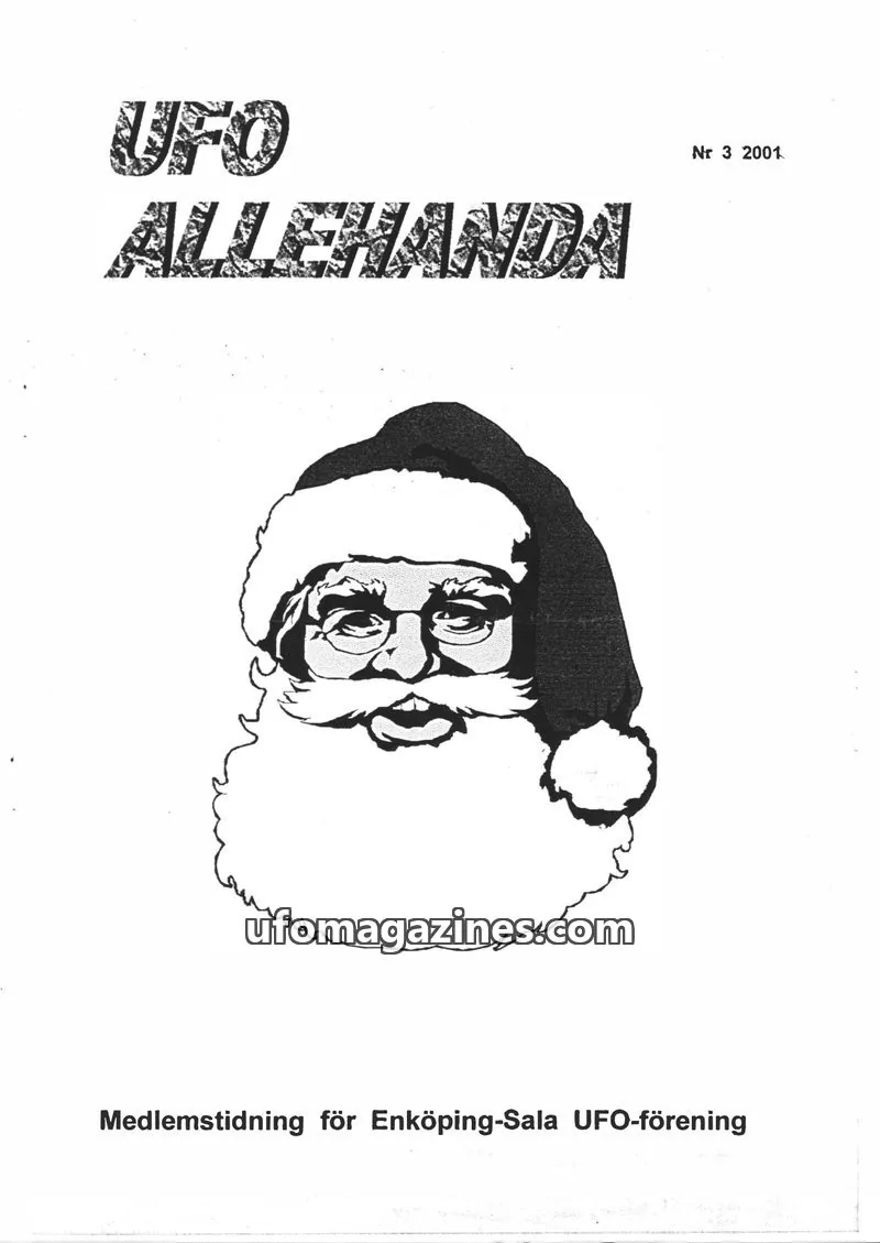 Cover of UFO Allehanda issue 3: UFO ALLEHANDA
