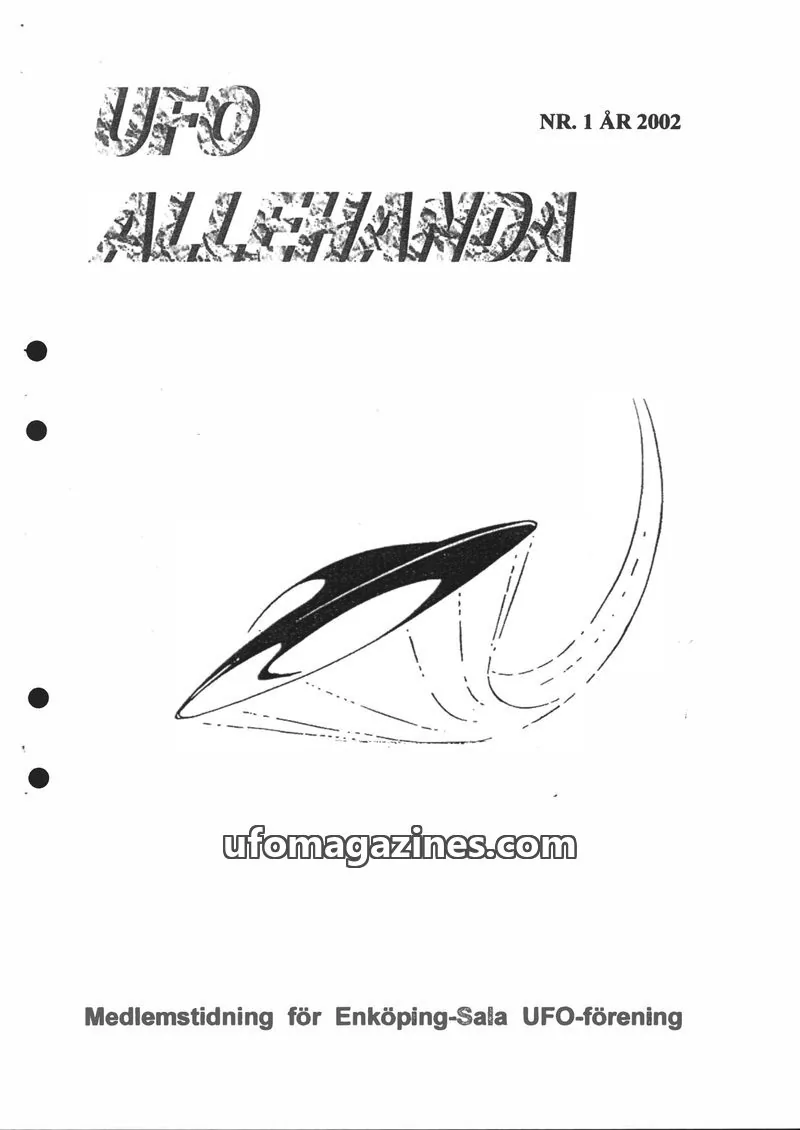 Cover of UFO Allehanda issue NR. 1: UFO-ALLEHANDA