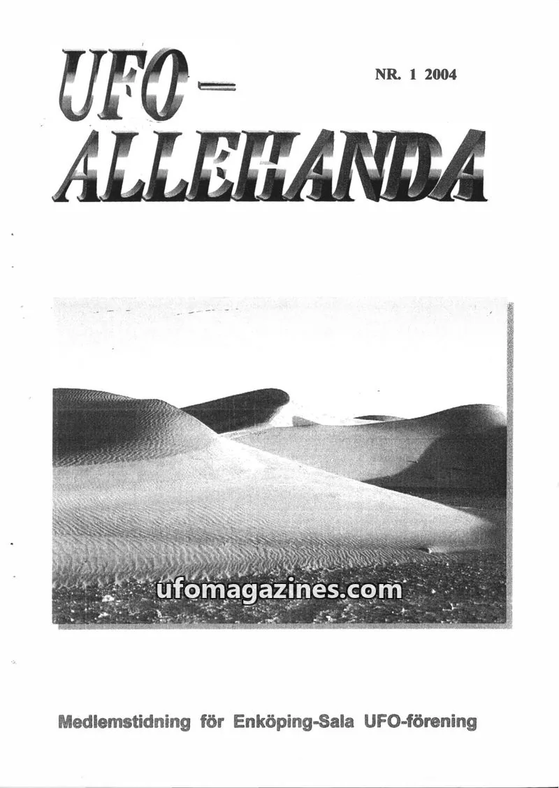 Cover of UFO Allehanda issue 1: UFO-ALLEHANDA