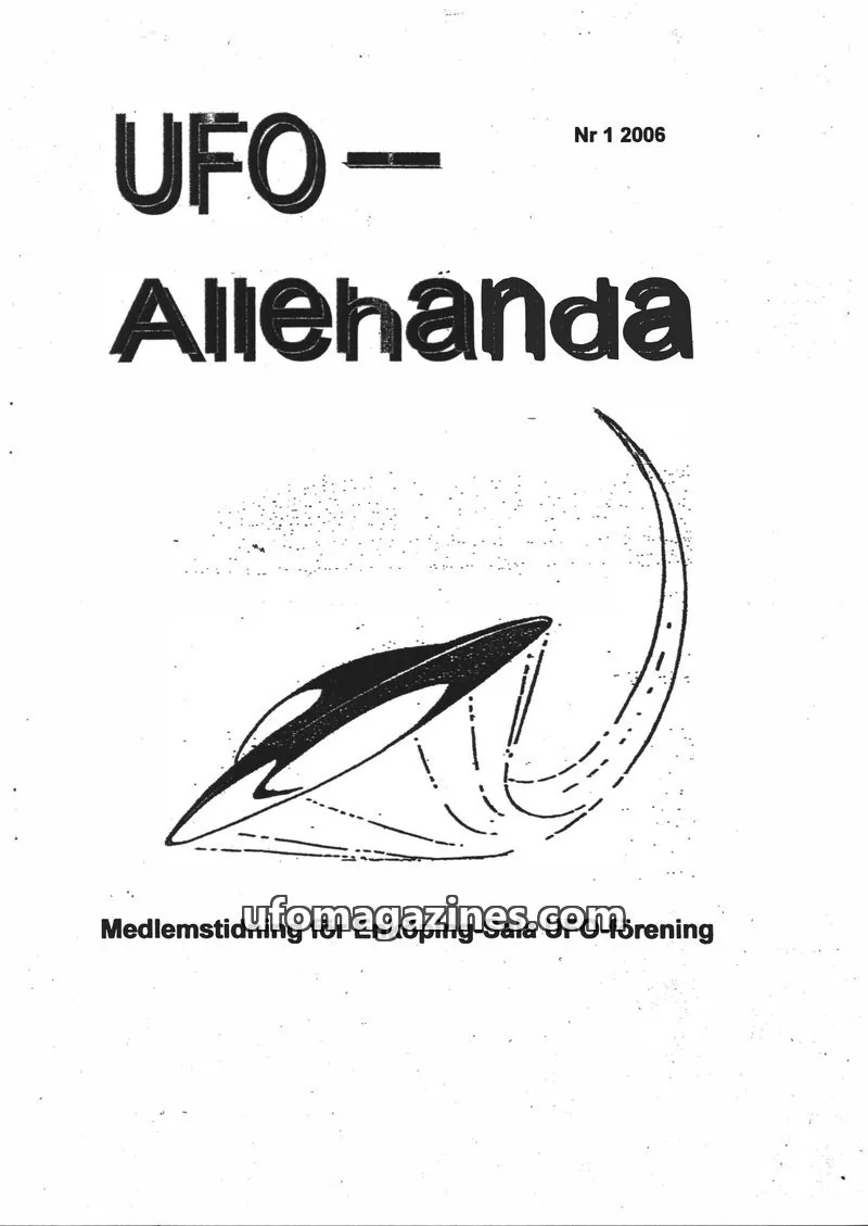 Cover of UFO Allehanda issue Nr 1: UFO-Allehanda