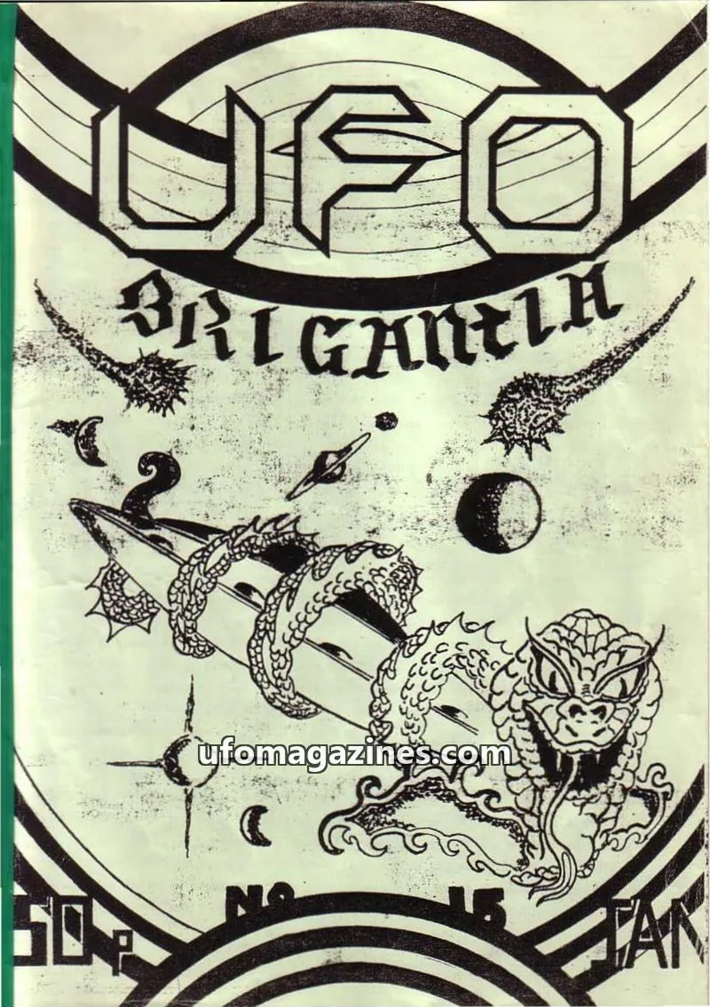Cover of WEST YORKS UFO RESEARCH GROUP issue 15: UFO BRIGANTIA