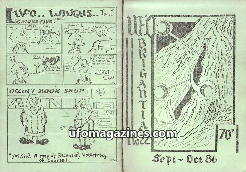 Cover of The West Yorkshire UFO Research Group issue 22: UFO BRIGANTIA
